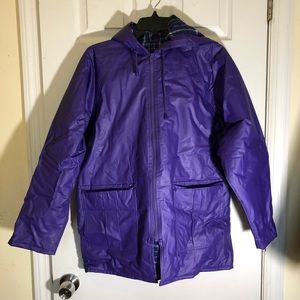 Vintage purple raincoat